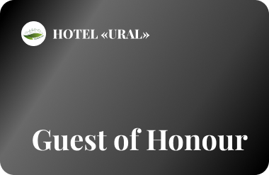 Discount card Guest of Honour